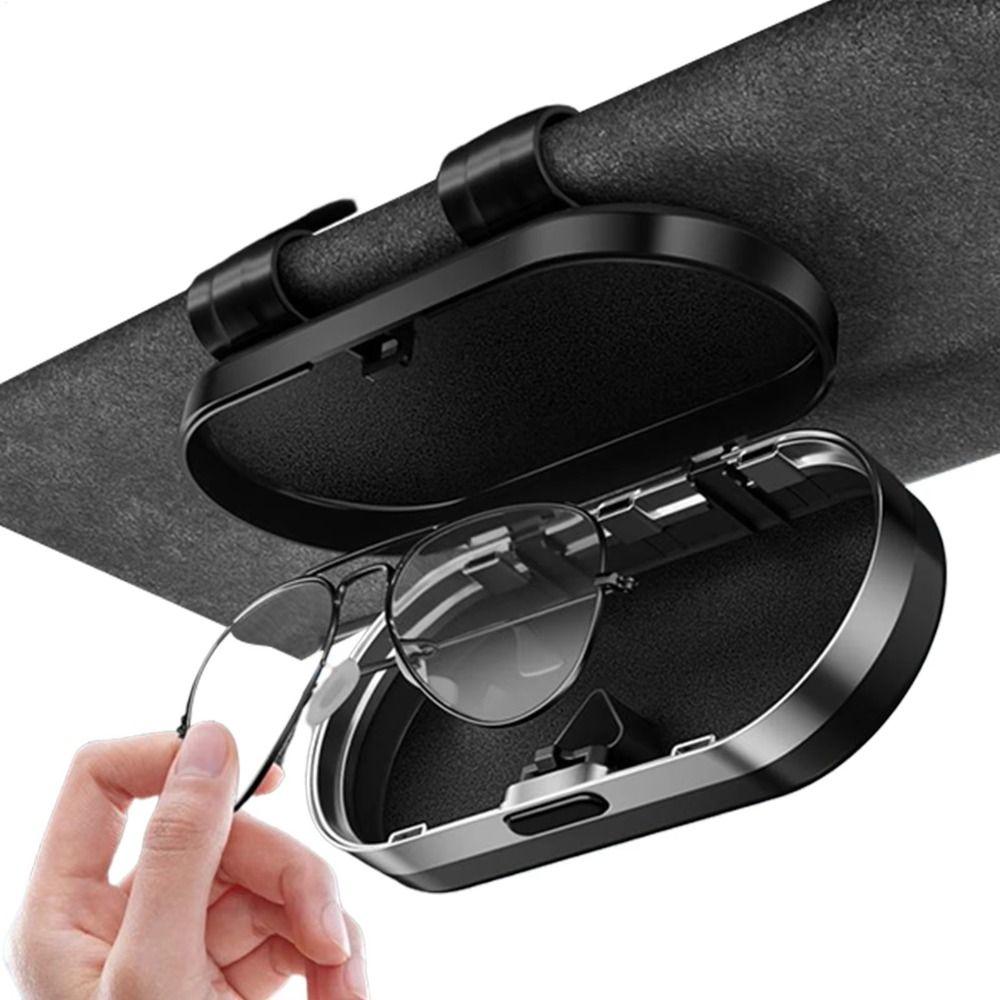 Anti-Scratch Car Visor Glasses Case Premium Car Sunglasses Holder Car Interior Accessories