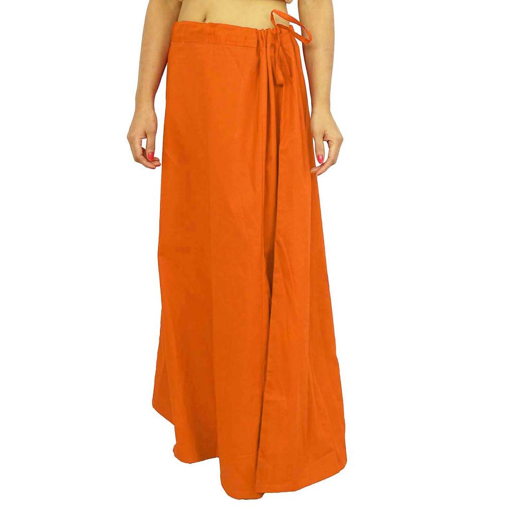Saree Petticoat Underskirt Cotton Bollywood Indian Lining For Sari
