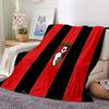 Afc Bournemouth Crest Flannel Blanket, Soft Polyester, Modern Design, All-Season for Camping, Travel, Gifts for holidays or birthdays
