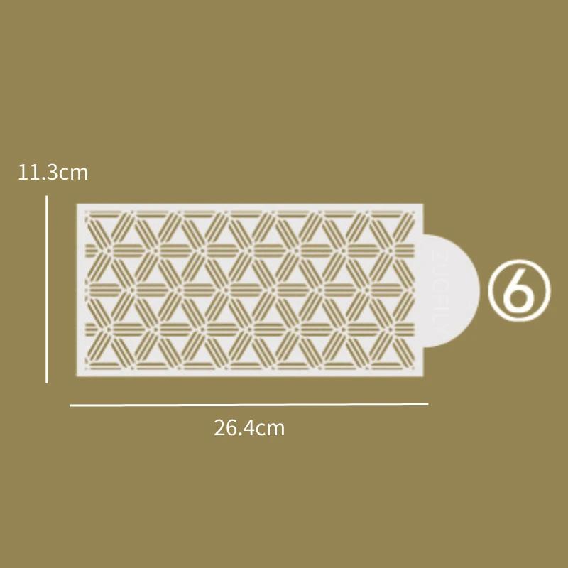Nowe szablony falistej koronki z masy cukrowej do ciasta, szablony do wytłaczania ciasta, szablony do pieczenia ciasteczek, do malowania natryskowego, puste szablony do dekoracji tortu weselnego