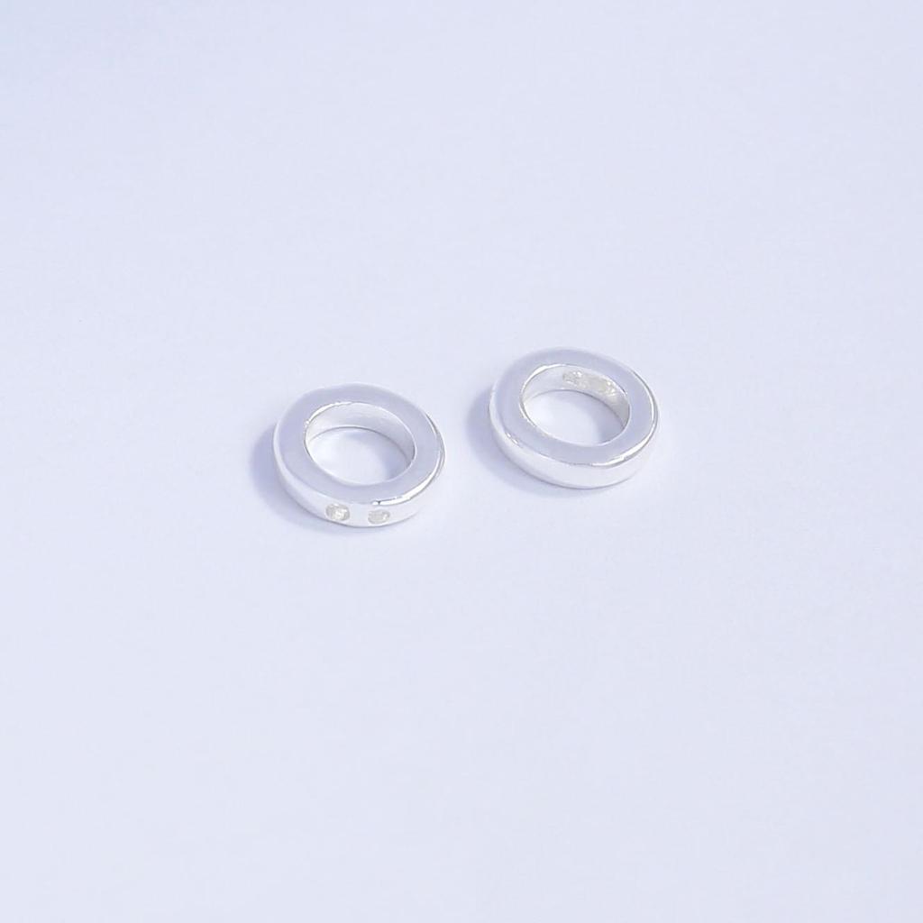 18k Gold-Filled Double-Hole Jump Ring for Jewelry Making - Wire Coil Concealer & End Connector for Bracelets & Necklaces