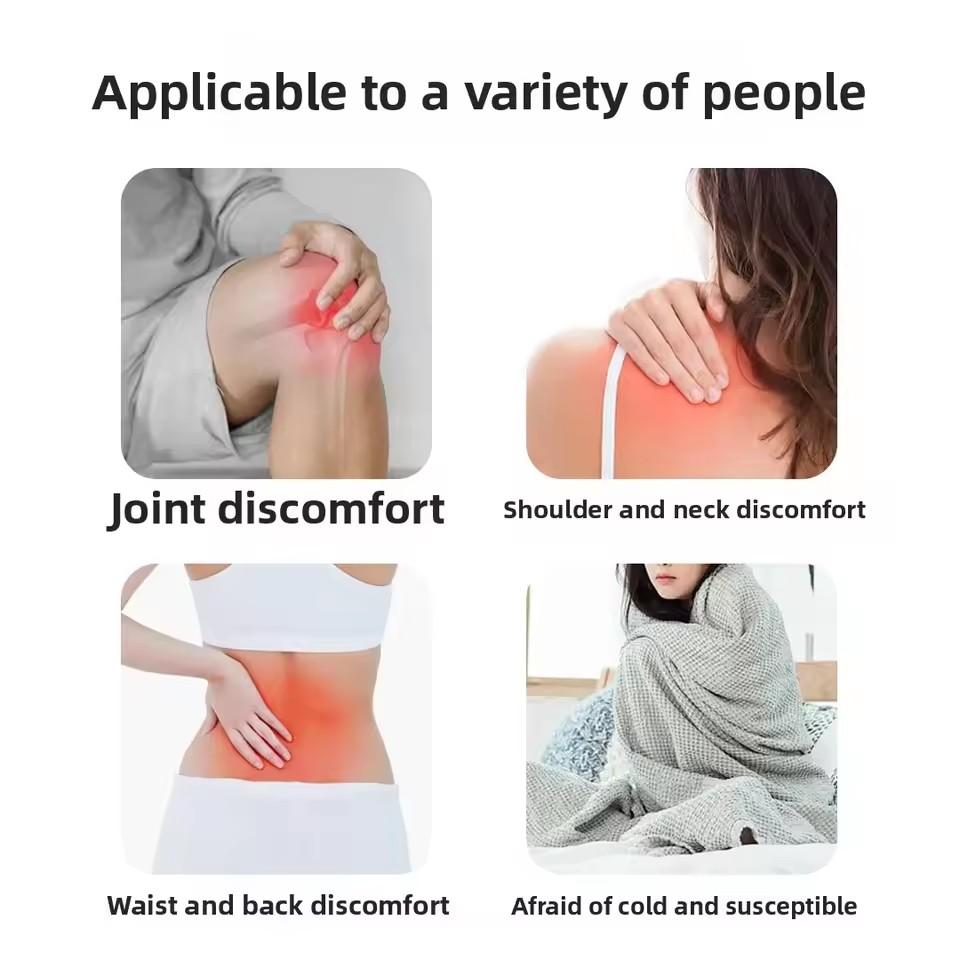 Electric Heating Moxibustion Blanket Temperature Control Mattress Full-Body Heat Therapy Herbal Medicine Pad Moxa Massage Mats