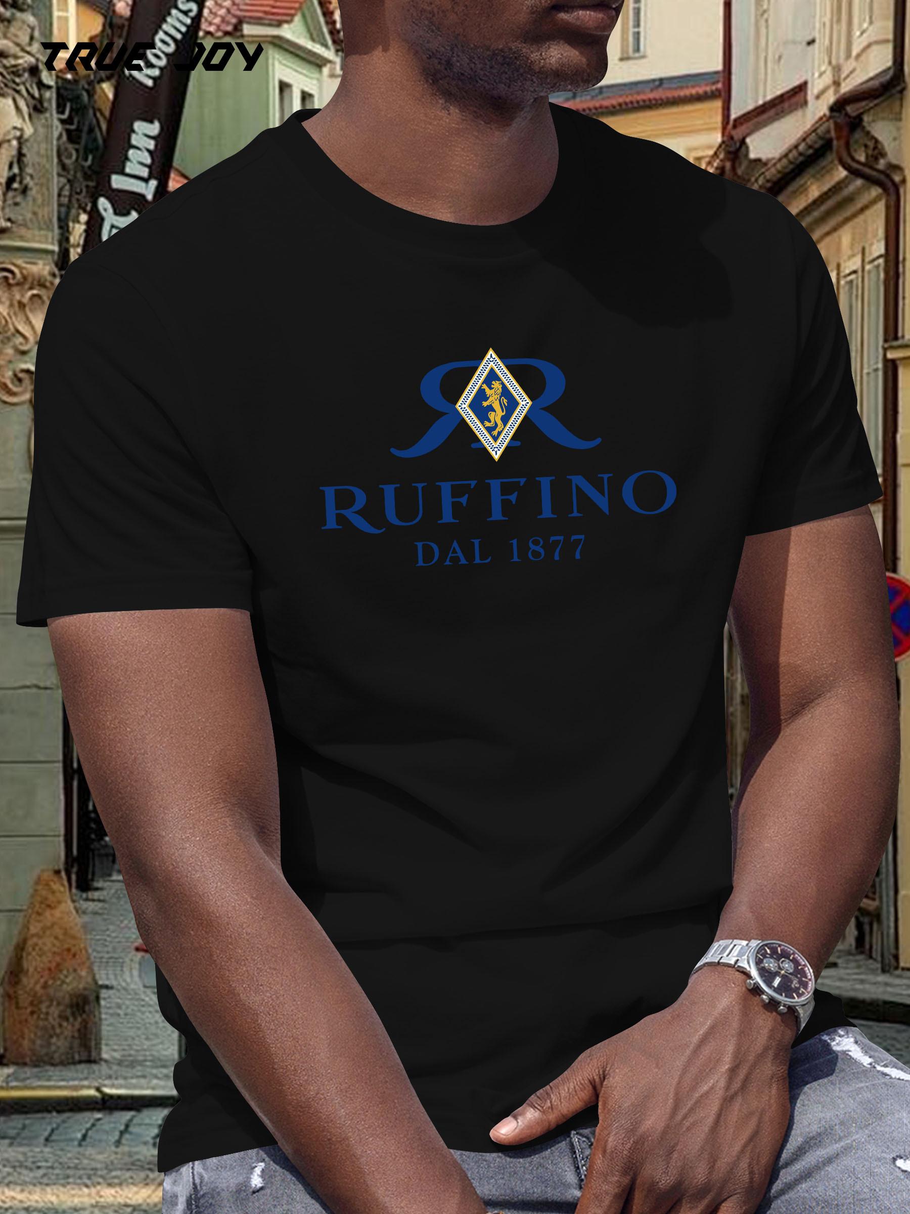 

RUFFINO Summer Short Sleeve T-shirt - 1877 Heritage Crest Print XXXL