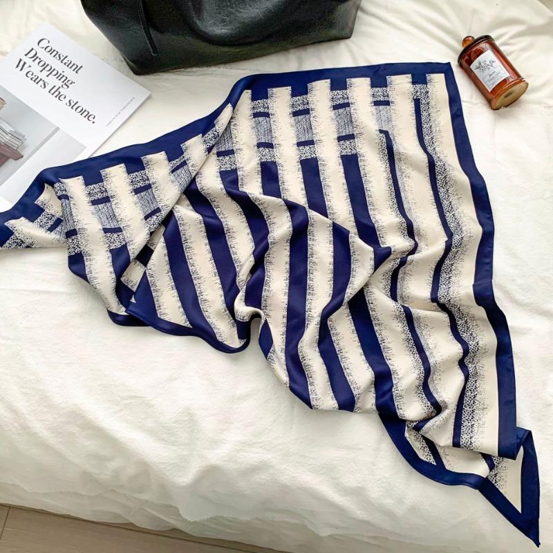 Cashew flower silk scarf new trend bag headscarf headband neck protector scarf scarf small shawl triangle scarf fart curtain