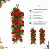 Vine Decoration Xmas Artificial Flower Vine Christmas Fake Plants Vine  Wedding Decorative