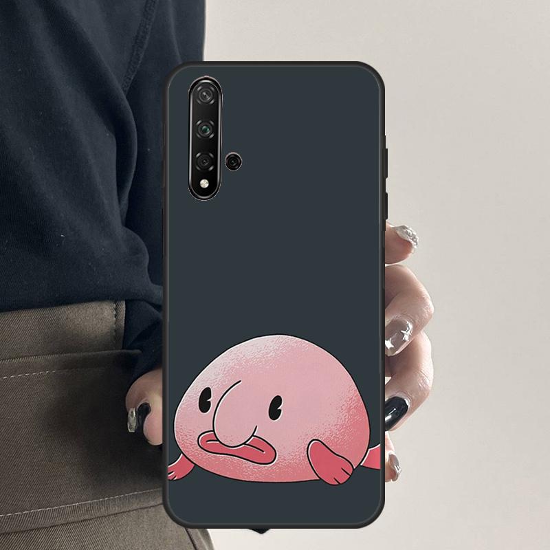 Cartoon Blobfisch Für Huawei Nova 12i 12s 7i 8i 11i 9 10 SE Y91 Y90 Y60 Y70 Y72 Y61 P30 P40 Lite P60 Pro Hülle