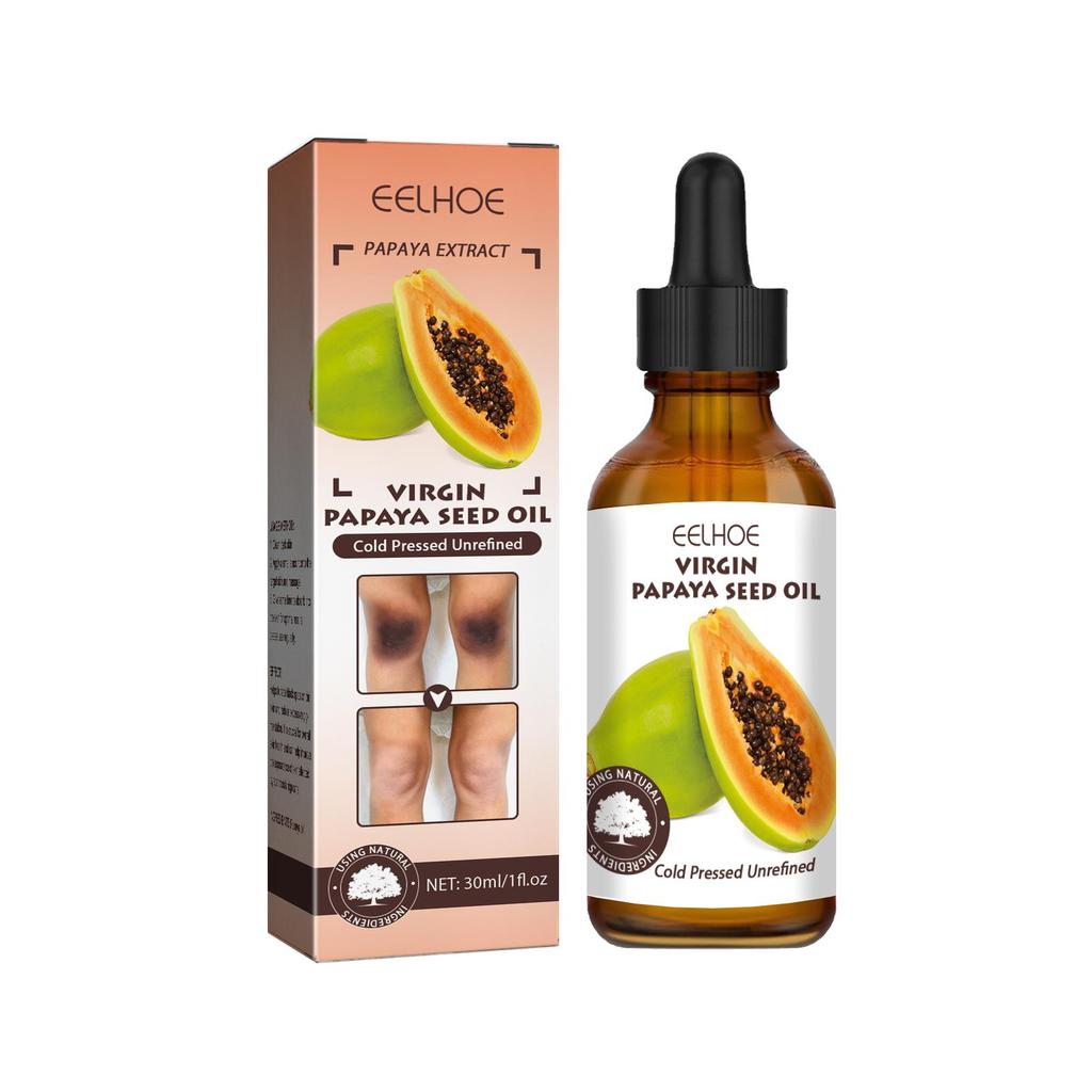 EELHOE Papaya Seed Body Oil For Skin Dark Spots Elbows Knees Rough Skin Brightening Moisturizing Care Oil 30ml