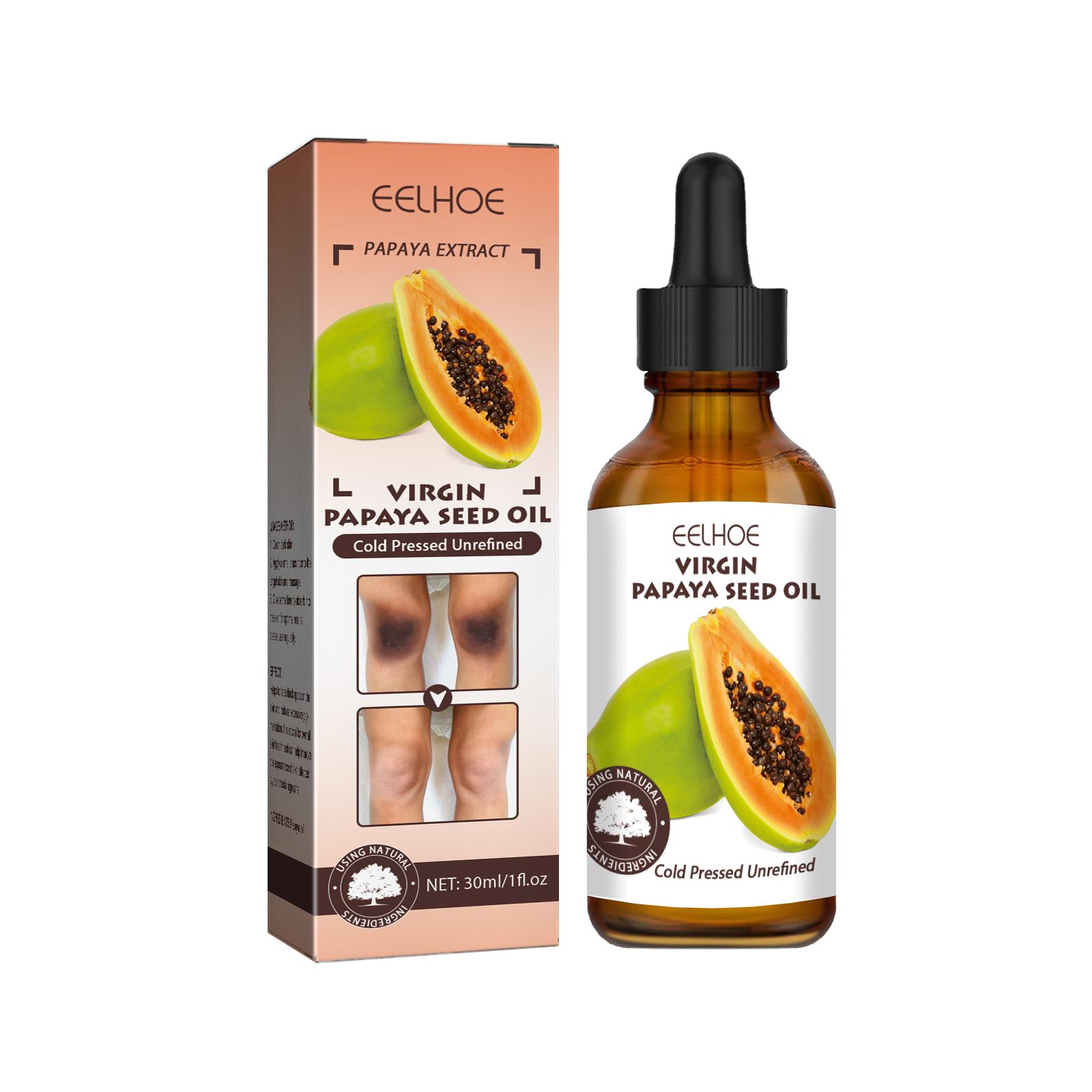 

EELHOE Papaya Seed Body Oil For Skin Dark Spots Elbows Knees Rough Skin Brightening Moisturizing Care Oil 30ml