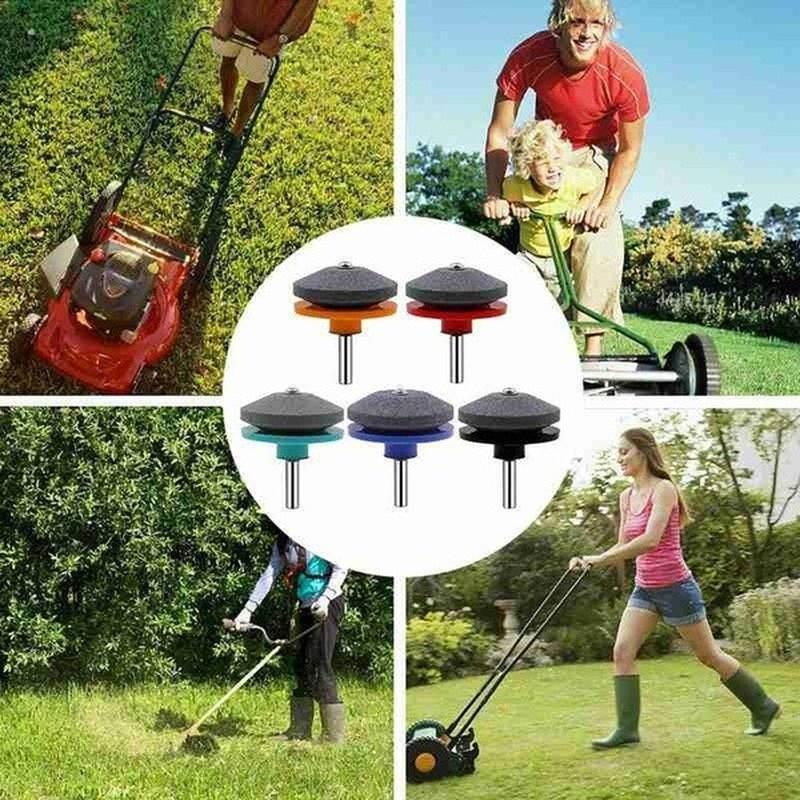 1Pcs Lawn Mower Sharpener Lawnmower Sharpener for Power Hand Drill for Power Hand Drill Knife Sharpening Stone Grindstone