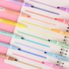 Jin Wannian 12-Color Erasable Double-Ended Fluorescent & Highlighting Pens Set