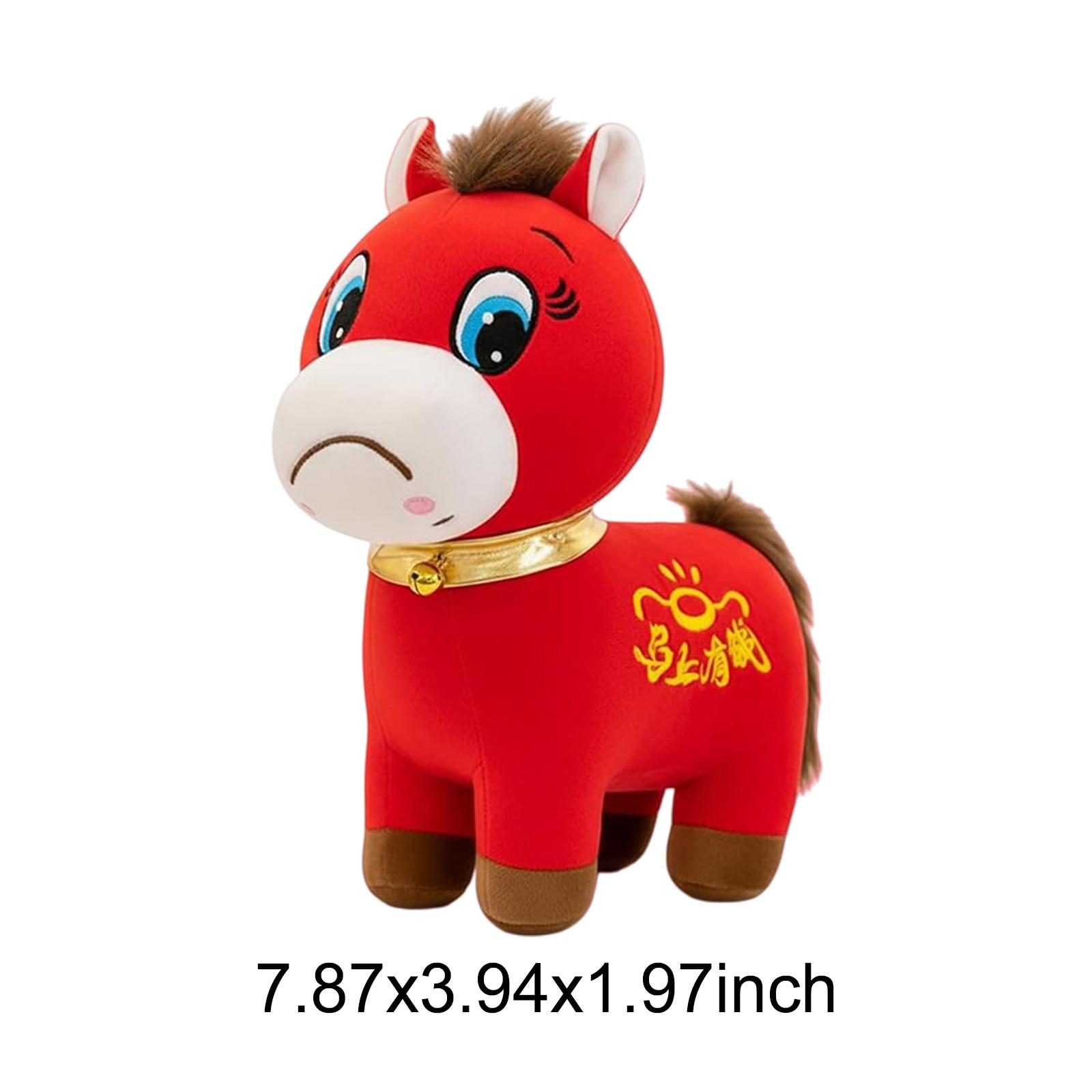 

2026 Chinese New Year of The Horse Plush for Home Decor Blessing,Souvenir Mascot for Car Ornaments Home Office Store Restaurant