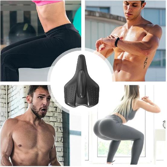 Men's Pelvic Floor Trainer | Hip Strengthening Tool | Sit-on-Top Pelvic Floor Repair for Travel, Office & Home - Black