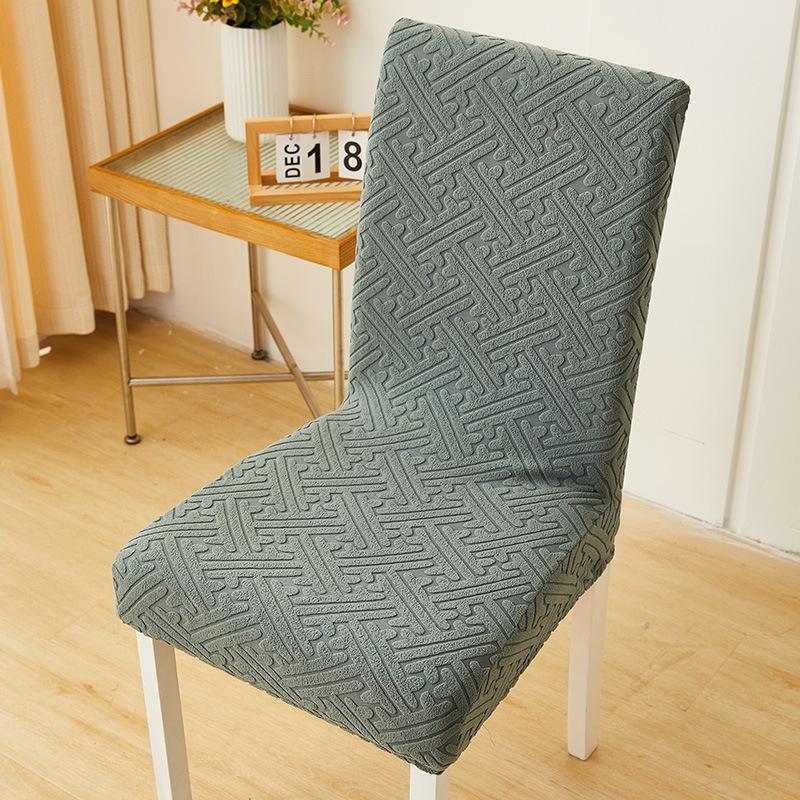 Skirt Chair Cover Household Dining Chair Cover Jacquard Seat Cushion Cover Chair Cover Universal Elastic Stool Cover
