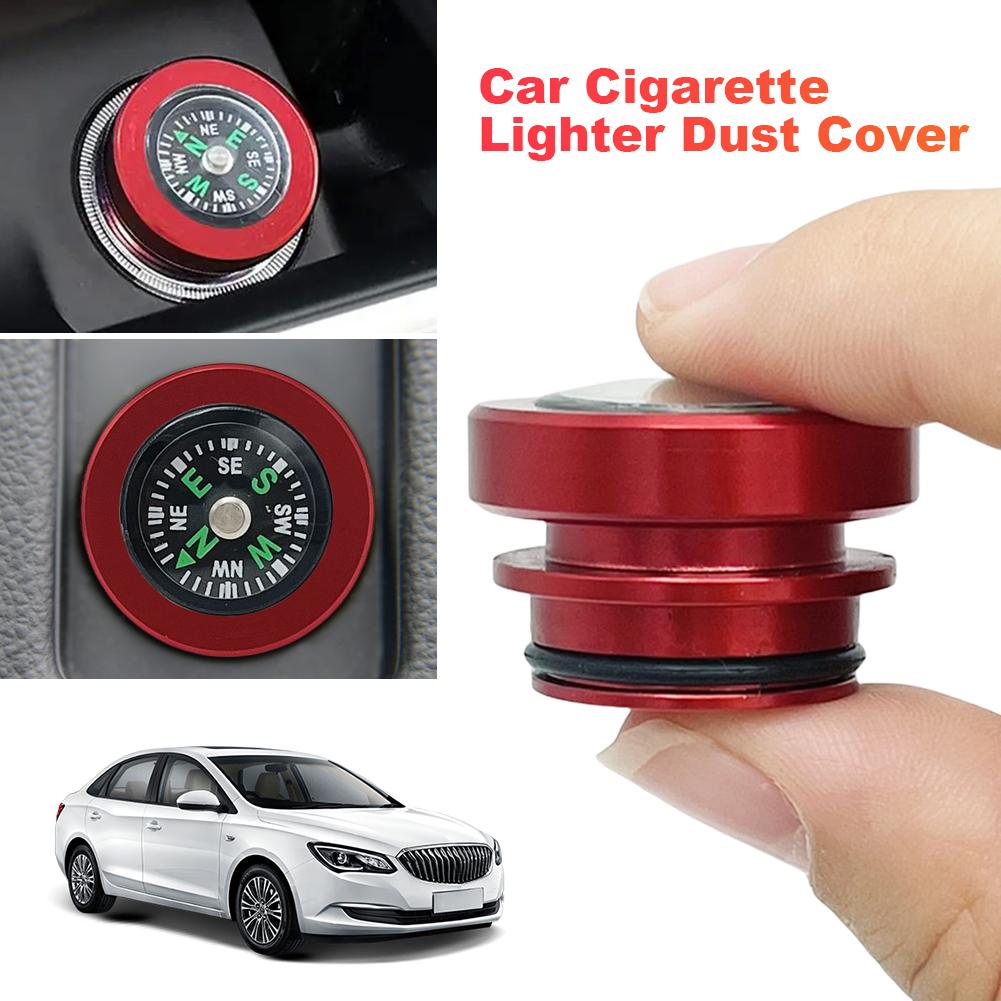 Eject Fire Missiles Button Cover Car Cigarette Lighter Plug Cover Dustproof Waterproof Compass Button Car Cigarette Lighter Plug