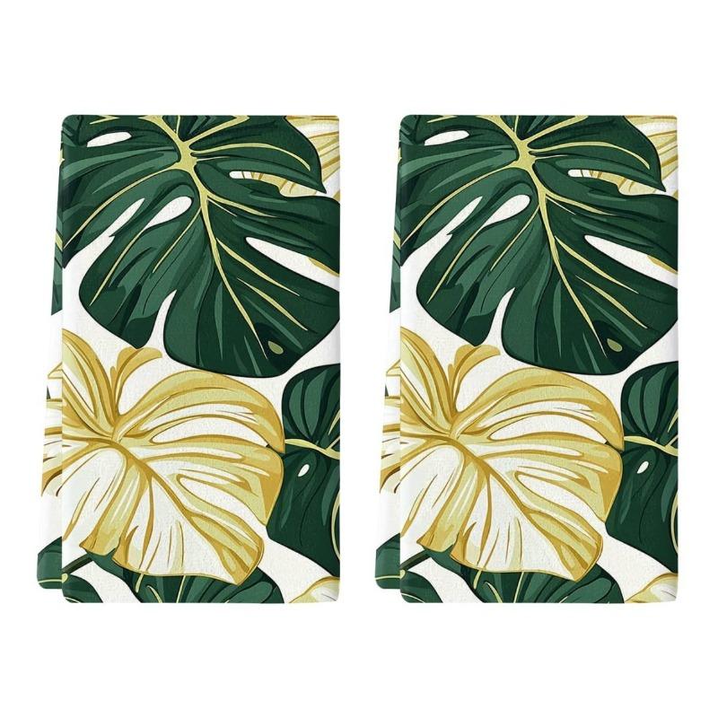2PCS Kitchen Towels, Towel Sets, Super Absorbent Soft Cleaning Cloths, Kitchen Decoration,kitchen Essentials, Household Essentials, Cleaning Cloths