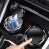 Auto-Becherhalter-Halterung Aschenbecher mit Deckel und LED Selbstlöschender Aschenbecher Flammhemmendes Futter Aschenbecher