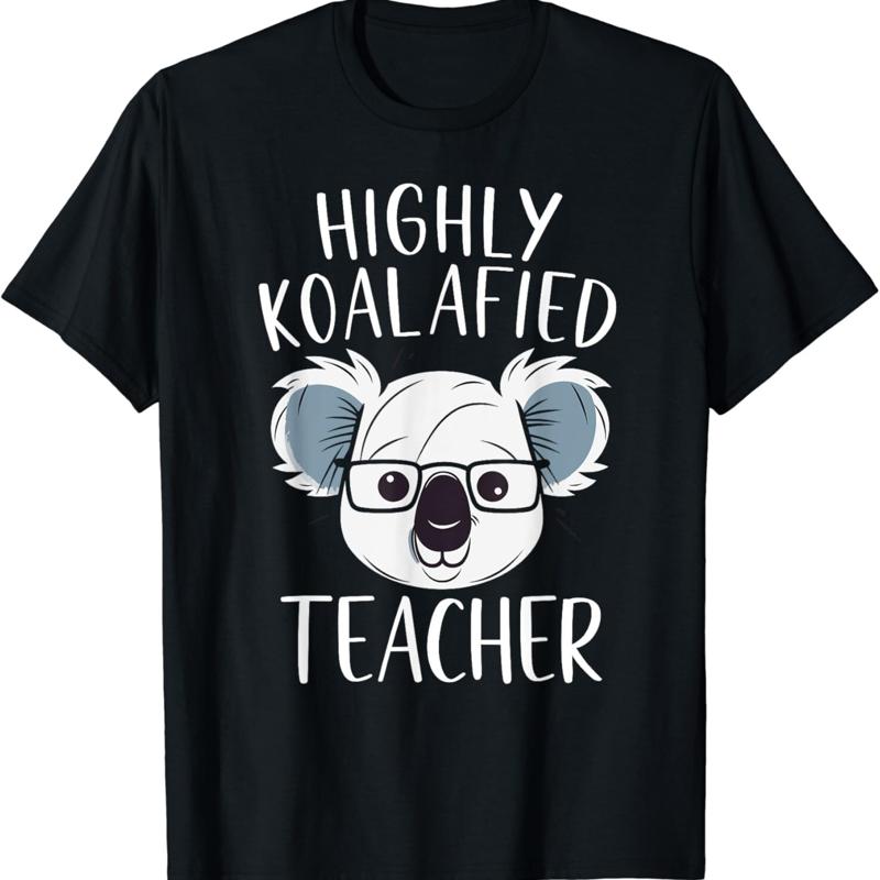 

Highly Koalafied Teacher funny koal T Shirt - Men s Summer Cotton Graphic Tee 5XL різнокольоровий