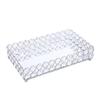 Crystal Decorative Tray Table Makeup Organizer Glass Mirror Perfume Lipstick Storage Plate Luxury Serving Tray Home Trinket Dish