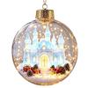 Transparent Light-Up Christmas Ornament Ball for Holiday Tree Decoration