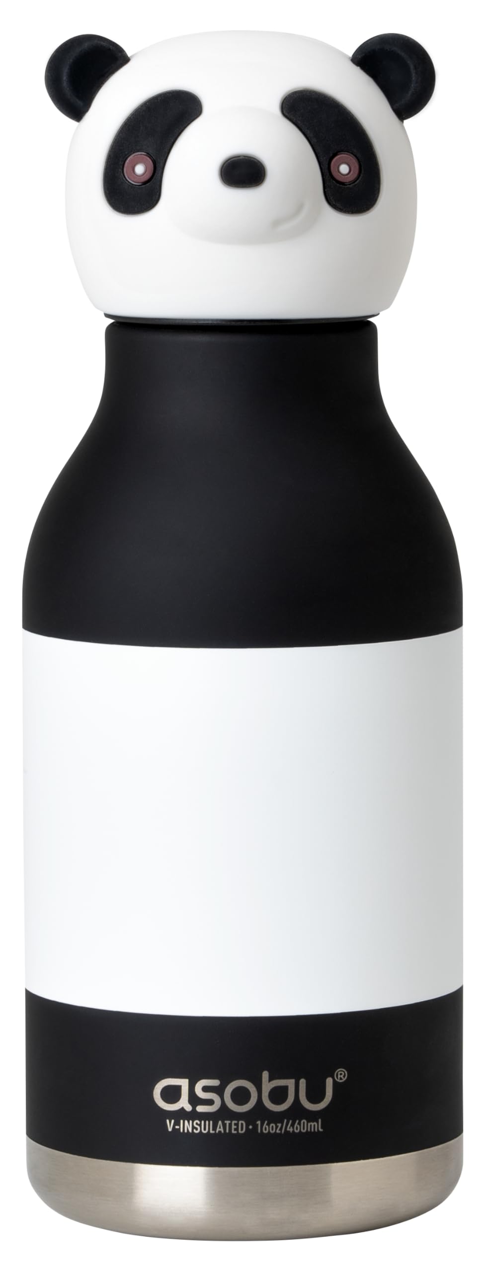 

asobu BESTIE Bottle, Bestie Stainless Steel Water Bottle with Straw, Insulated, Animal Character (Panda)