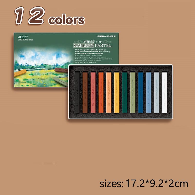 12/24/36/48/60 Colors Artist Soft Pastels Chalk Sticks Crayons Sketch Graffiti Coloring Drawing Supplies Masters Colored Chalk