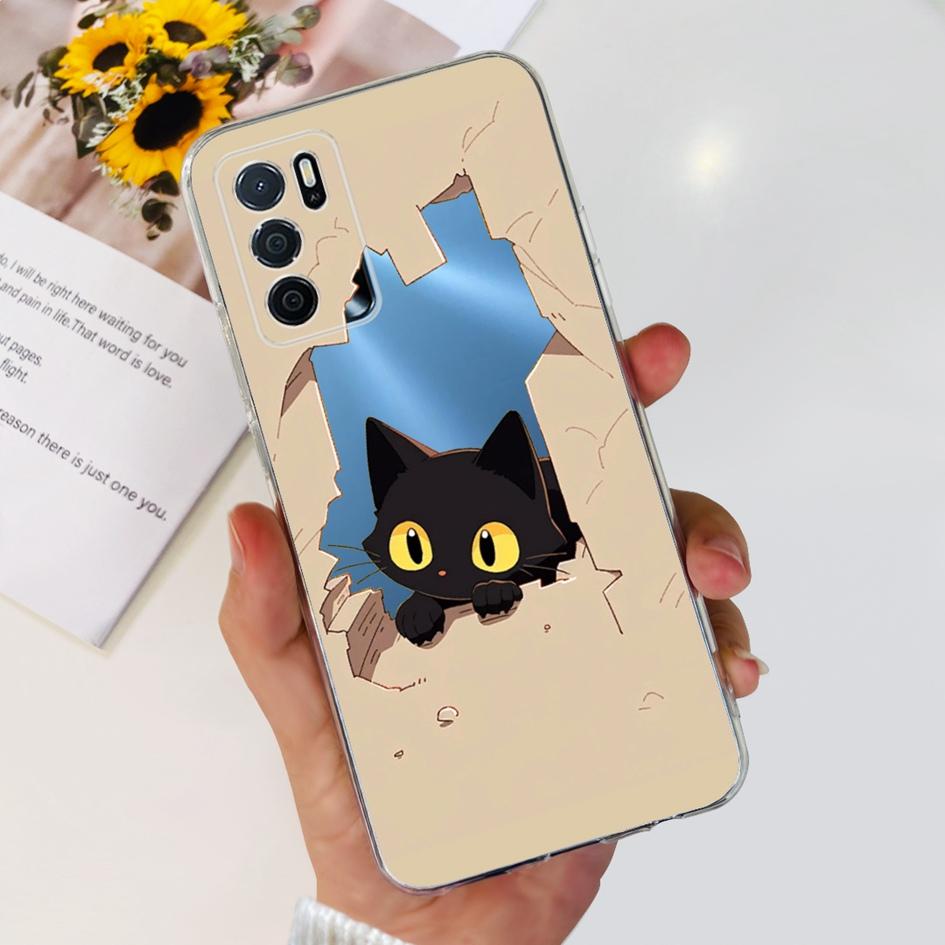 For OPPO A54S Case CPH2273 Back Cover Luxury Marble Cartoon Soft Silicone Phone Case For OPPO A16 CPH2269 A16S CPH2271 Funda New
