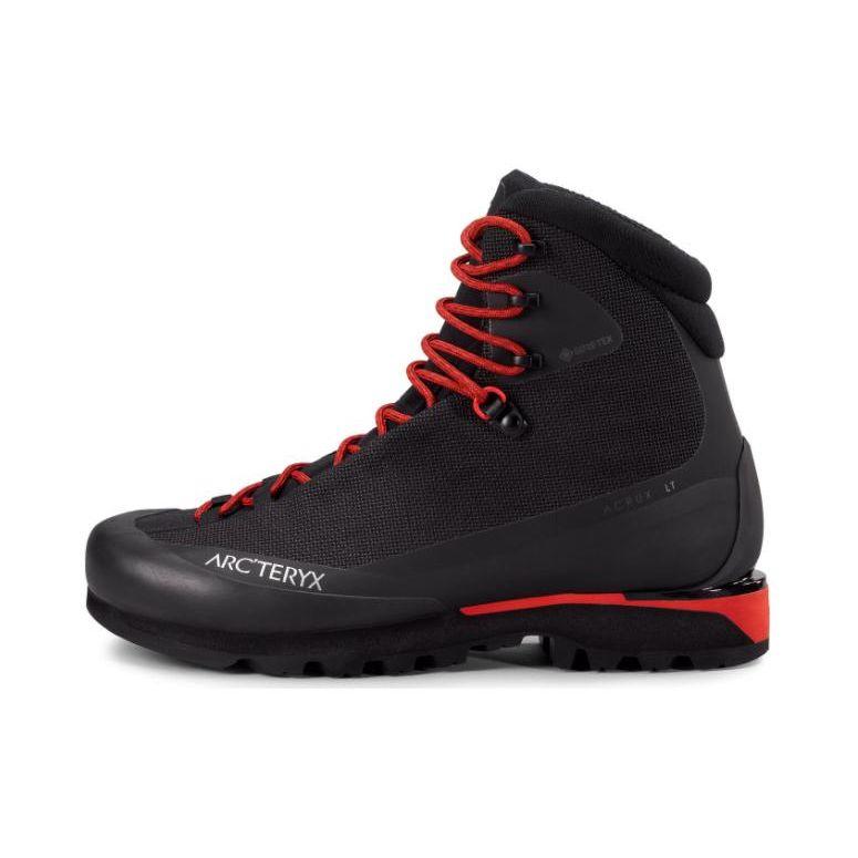 Arcteryx Acrux Lt Punta Tonda Comode Antiscivolo Resistenti Durevoli Scarponcini da Trekking Unisex Scarponcini da Trekking Nero Rosso X000006333-BLACK/HELIOS