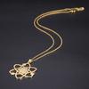 Teamer The Bigbang Theory Atom Galaxy Planet Pendant Necklace Stainless Steel Choker Star Universe Science Jewelry for Women