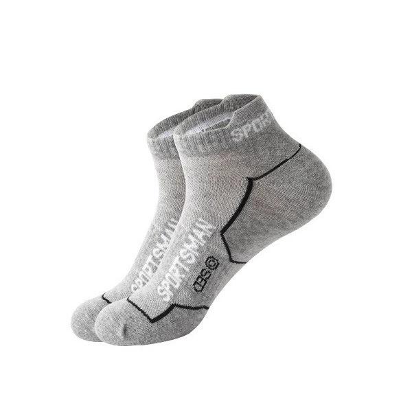 

Men s Cross-Border Athletic Short Socks - Autumn/Winter, Sweat & Odor Resistant, Breathable Mesh, Casual Cotton. One Size серый