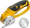 2000mAh Cordless Electric Scissors Rotary Cutter Electric Cardboard Box Fabric Scissor With Led Light For Leather Carpet Sewing