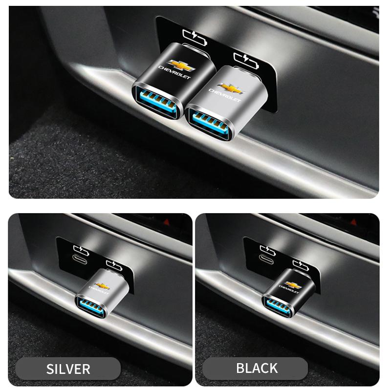 1pcs Car Type-C To USB 3.0 Interface Mini Converter Charging For Chevrolet Colorado