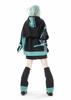 XHSUKADO Jirai-kei Hoodie Black & Green Embroidery Zip-up Size M