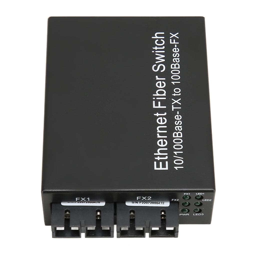 Fiber Media Converter Tx1310nm SC Dual Fiber Single Mode 100Mbps Fiber Optic Transceiver Up To 25km