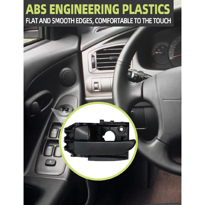 Interior Door Handle Front Or Rear Left Driver/Right Passenger Side Compatible With Hyundai Elantra 2001 2002 2003 2004 2005 2006 Replaces#