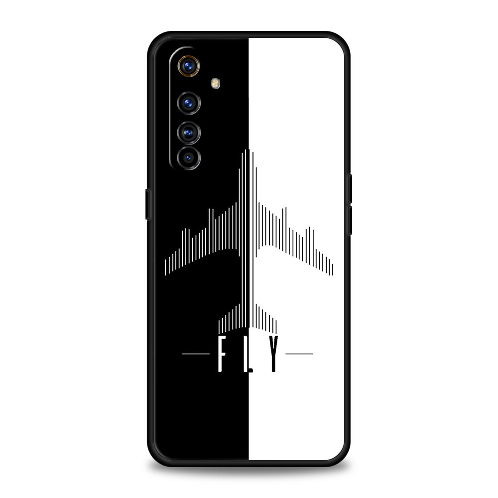 Aircraft Plane Airplane Phone Case For Realme 12 11 10 9 8 5G 7 6 GT5 GT3 GT2 Pro Plus C21 C11 C25 C35 For GT Neo 2 3 3T 5 Cover