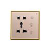 Smart Graffiti WiFi/Zigbee Voice-Controlled Wall Socket Switch with Light, Single/Double Pole, Five-Hole Timer.