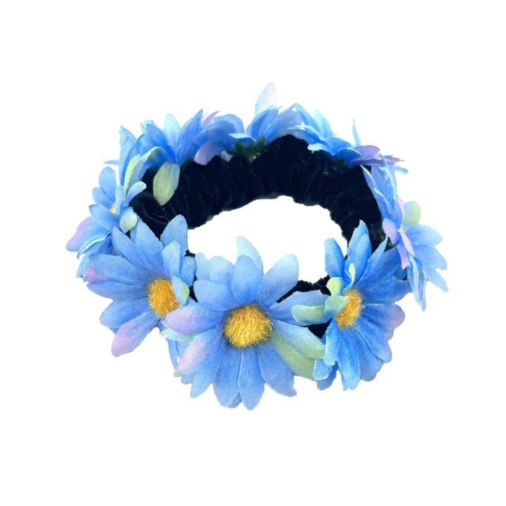 Simulace Látková Květinová Čelenka Elastické Gumičky do Vlasů Sponky Módní Čelenky Ženy Dívky