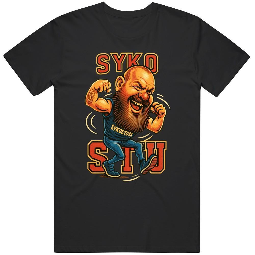 Syko Stu Wrestler  T Shirt