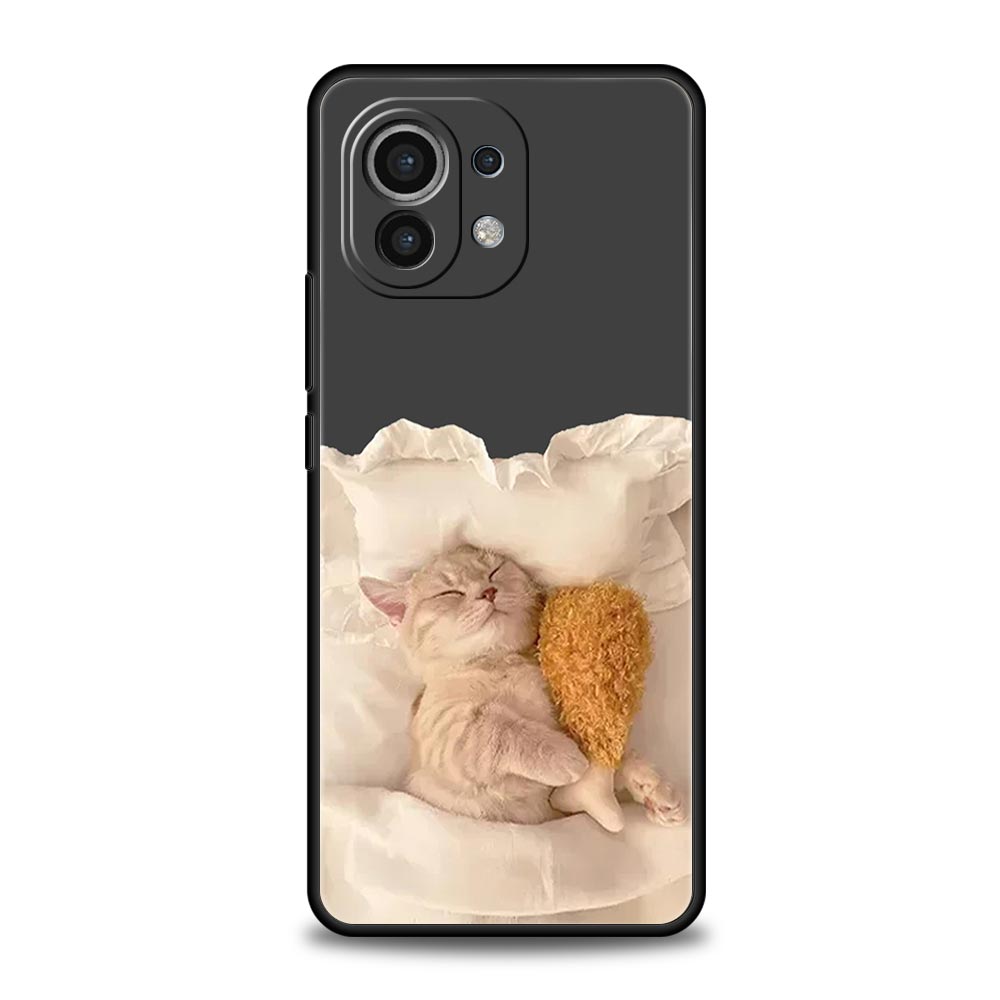 Phone Case For Xiaomi Mi 15 14 14T 13T 12T Pro 12 13 11 Lite 5G 11T X6 X5 Pro Soft TPU Cover Cartoon Fun Cat Pet Dog