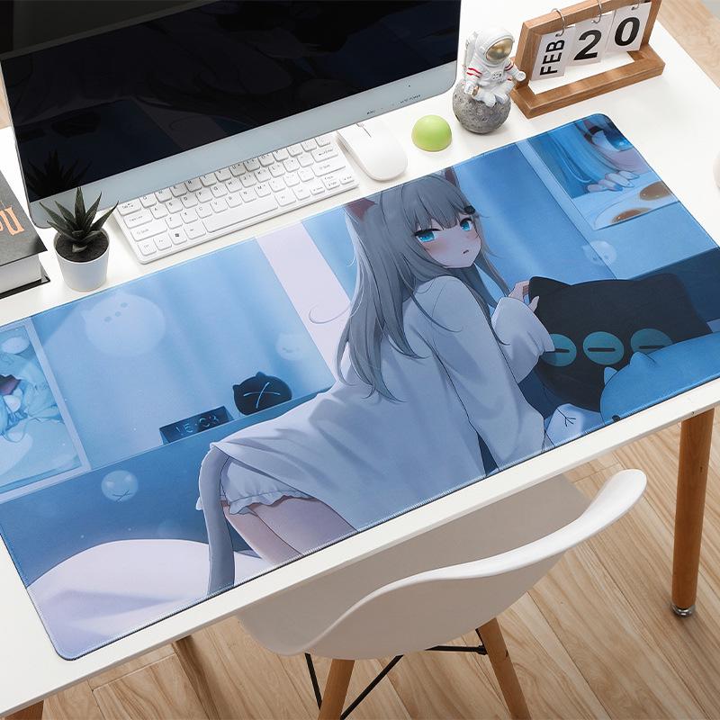 Nekoha Shizuku Extra Large Anime Mouse Pad with Precision Stitched Edges