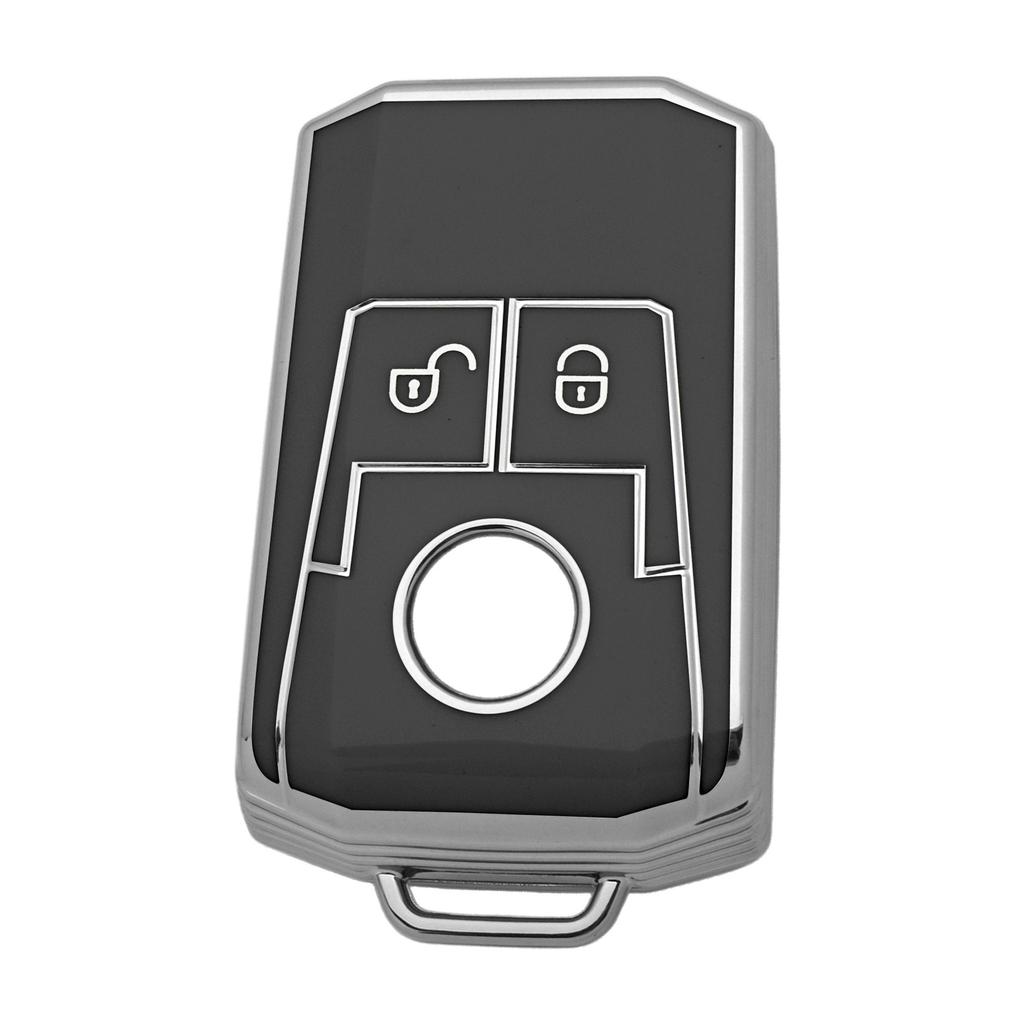 TPU Car Key Case Soft Auto Remote Cover Shell Bag for Mercedes Benz Actros Antos Truck 2 Buttons Flip Folding Key Accessories