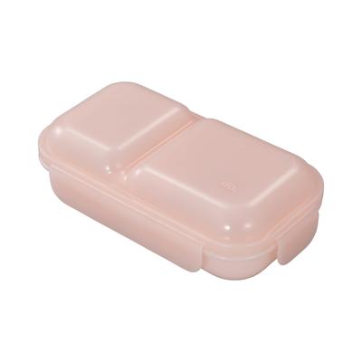 Domeman 400 DSK Bento Soft and Easy To Dome Secure with Double Sealing To Prevent Leaks Box, 400ml, Pink, Serve, Lid, 4-Point Locking,
