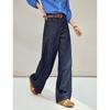 INMAN Women's Vintage Straight Leg Denim Jeans