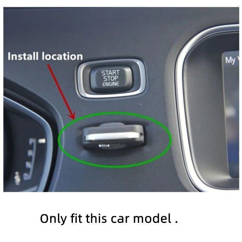 Car Center Console Key Hole Panel Decor Frame Sticker For Volvo XC60 2009-2017