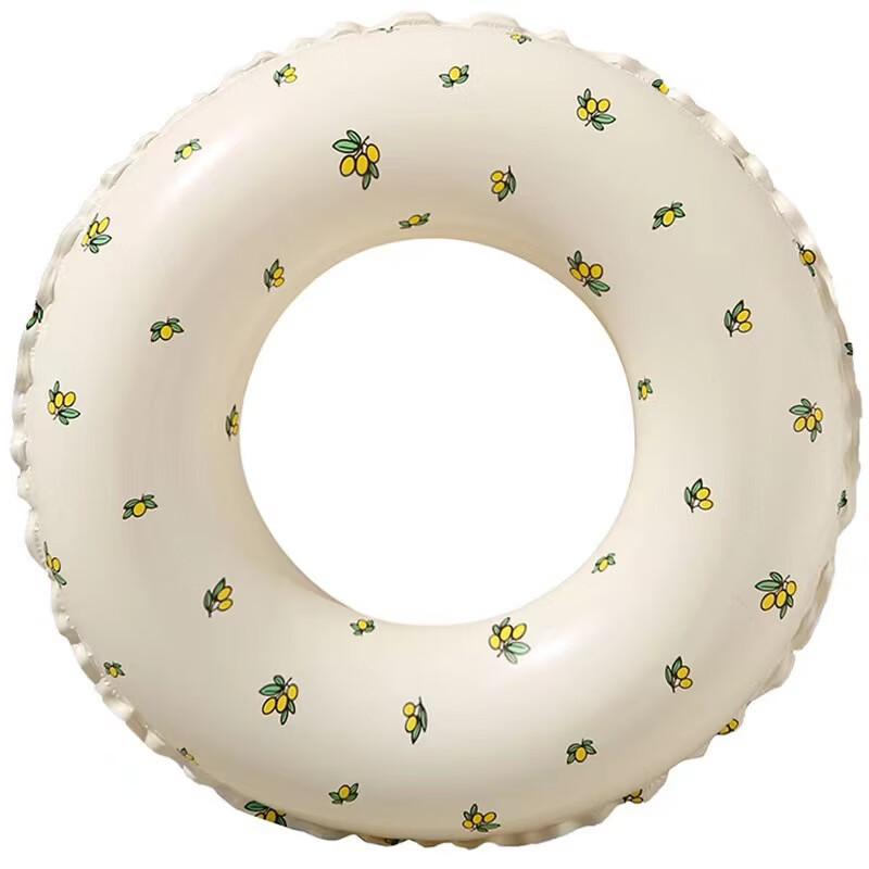 Retro Olive Inflatable Swimming Ring - 2 Pack