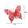 3/6/10Pcs Plastic DIY Artificial Butterfly Decoration Pendant Hanging Ornament Christmas Tree Ornament New Year
