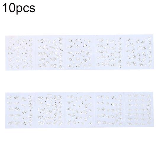 10 ks 3D samolepky pro přenos na nehty DIY květinové obtisky Tipy na manikúru Dekorace