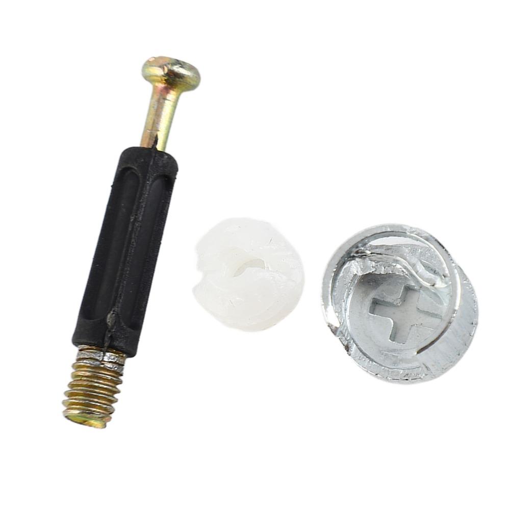 20PCS Durable Eccentric Wheel Connecting Piece Threaded Dowel Screws For DIY Furniture