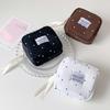 Polka Dot Sanitary Napkin Storage Bag Large Capacity Lipstick Key Portable Cosmetic Bag  Student