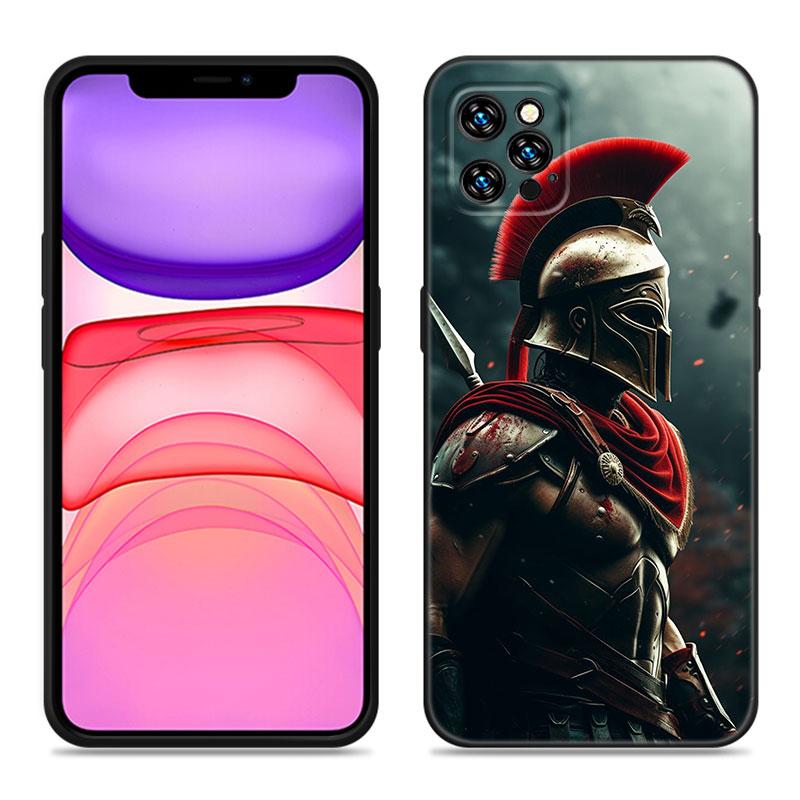 

Чехол для телефона Spartan для Apple iPhone 12 13 Mini 11 14 15 Pro Max 7 8 Plus X XR XS SE 2020 2022 черный силиконовый чехол iPhone 12 Mini